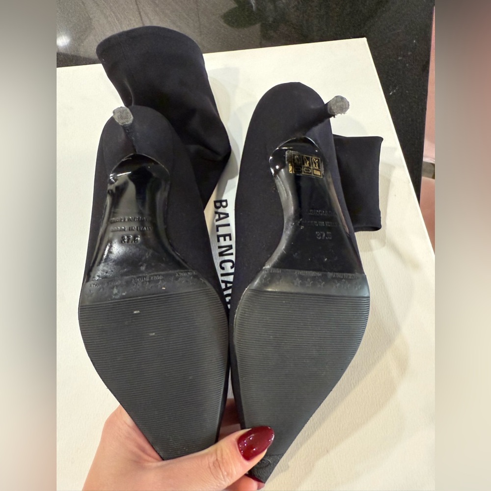 Balenciaga knife crepe pointy boots - Picture 4 of 10